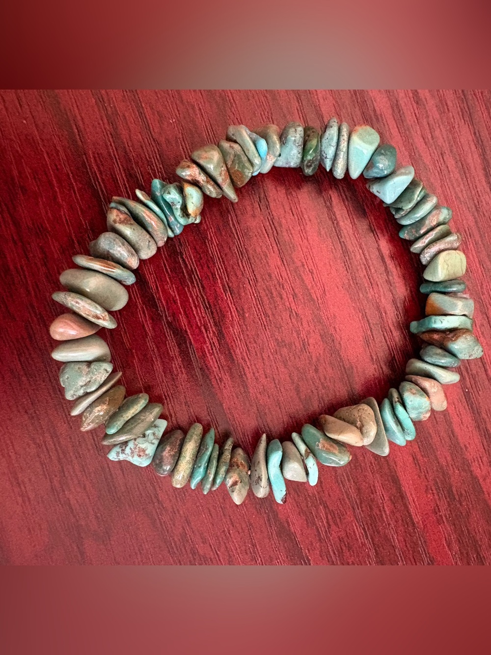 Natural Turquoise Chip Bracelet